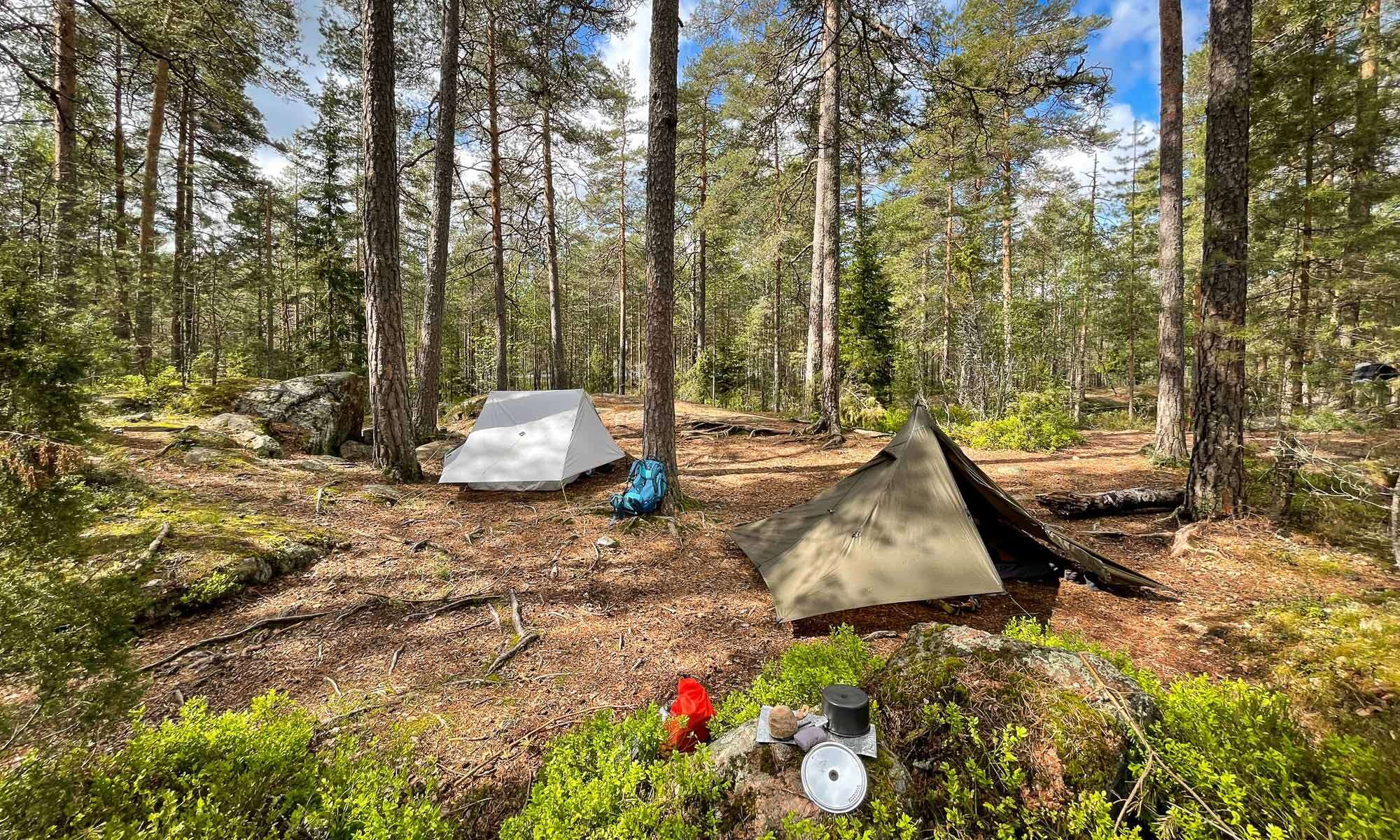 Camping in Nuuksio National Park