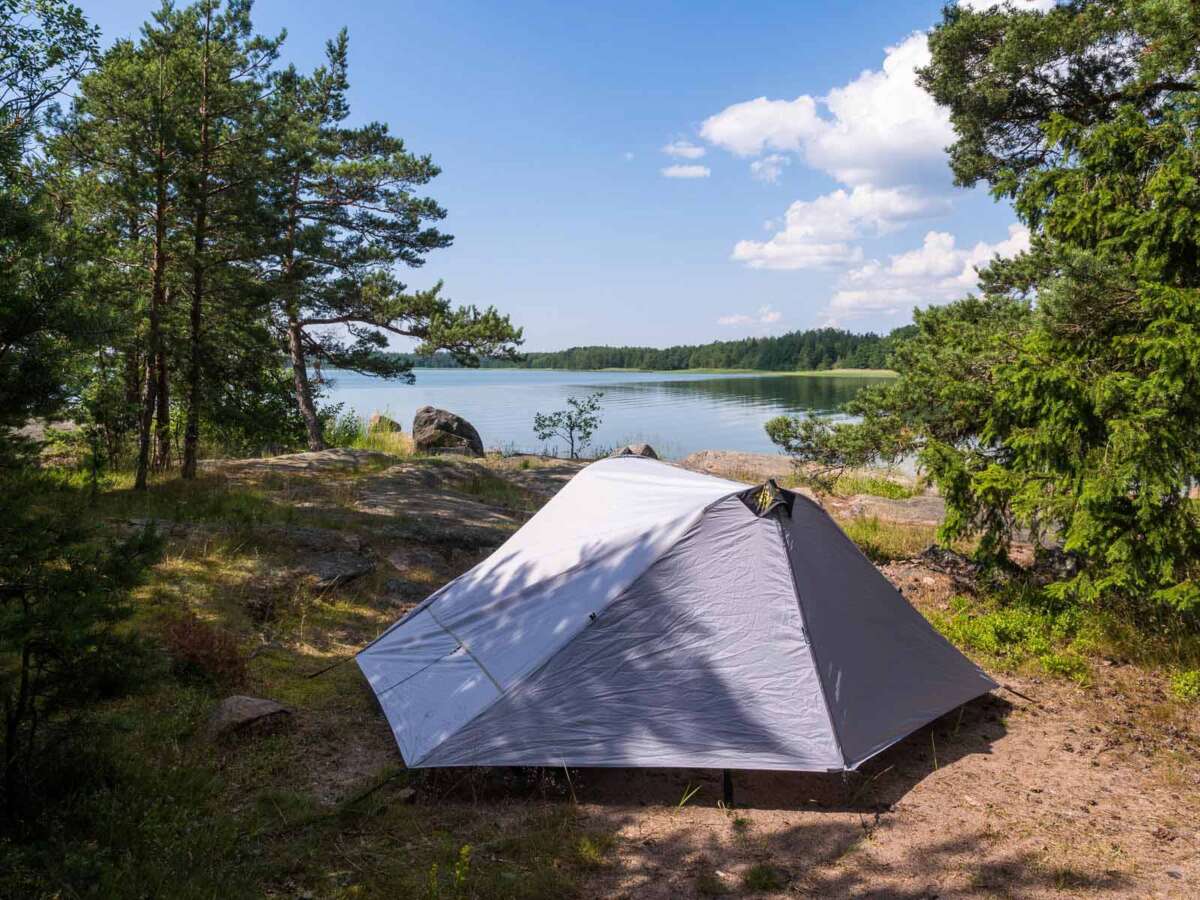 Camping in Finland's archipelago near Helsinki