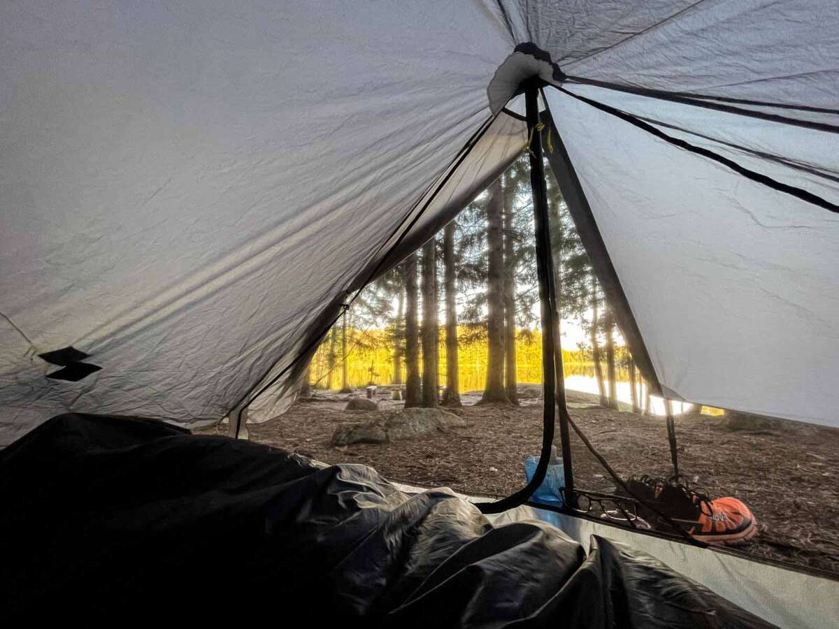 Camping by lakes in Nuuksio National Park