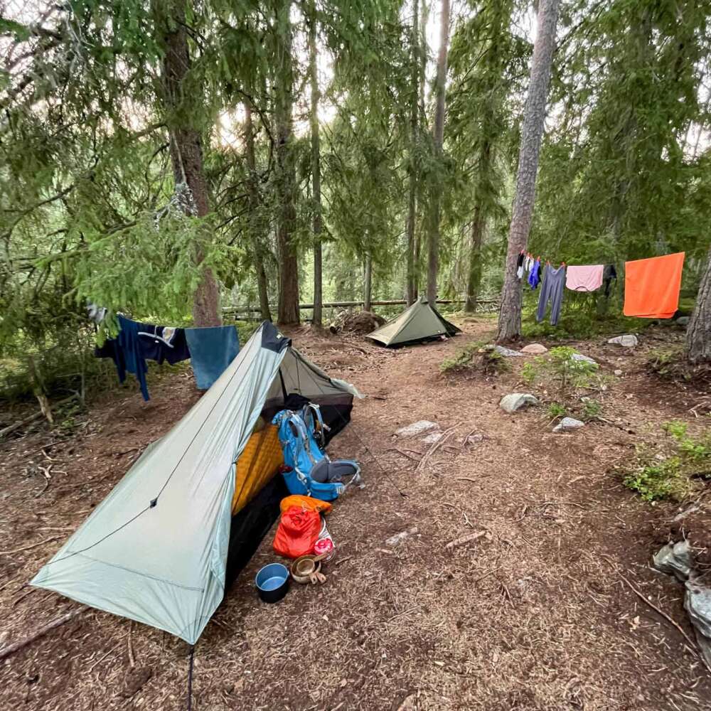 Camping in Repovesi National Park