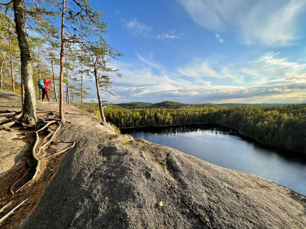 The best views to Southern Finland's nature are from the hills in Repovesi National Park.