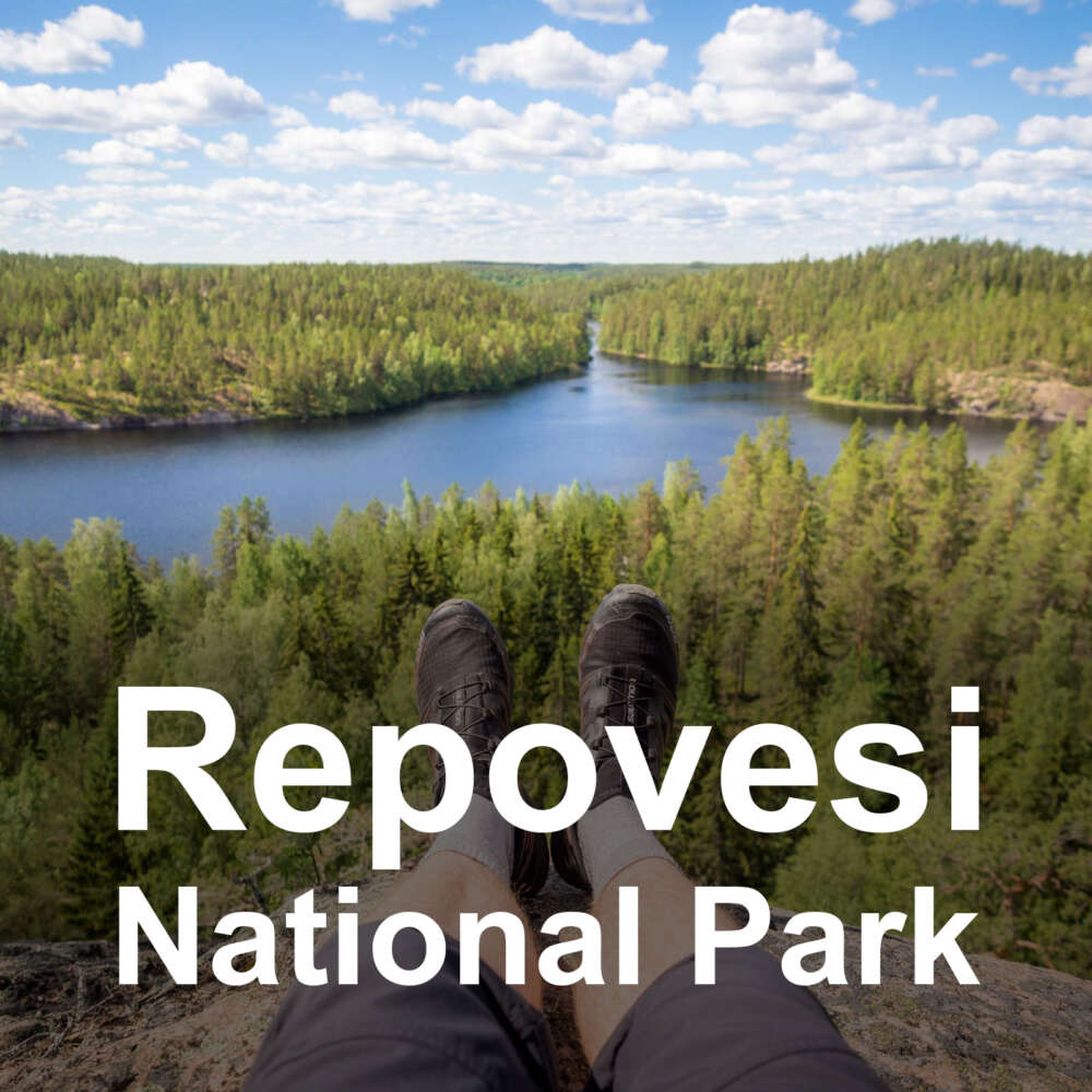 Guided hiking tour to Repovesi National Park from Helsinki, Finland.