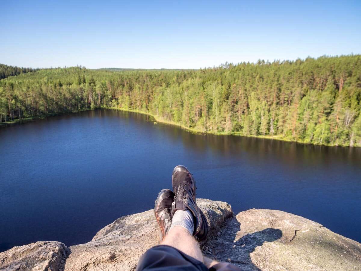 Repovesi National Park in summer, in June. Best views to nature in Southern Finland.